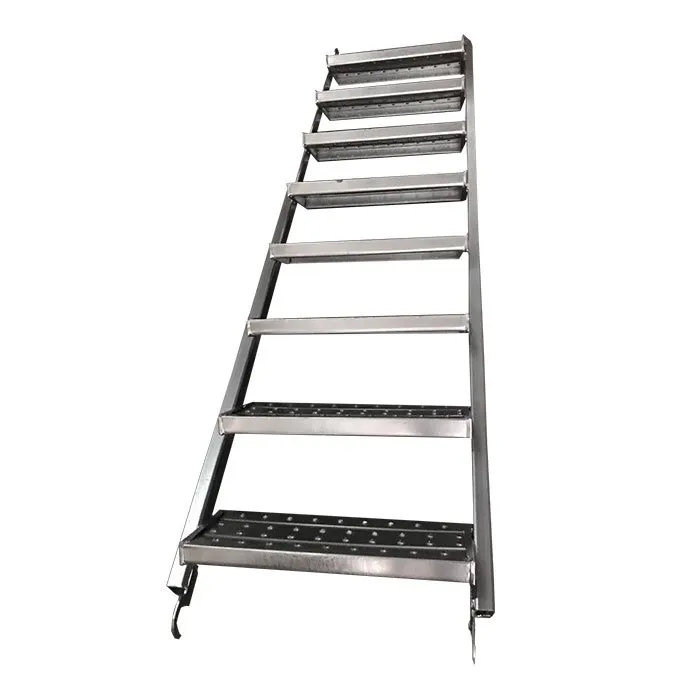 Steel ladder stair for scaffold access